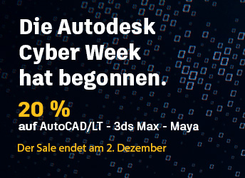 Autodesk Cyber Week 2021- 20% Rabatt auf neue Abonnements